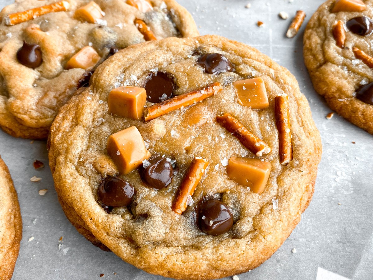 Extremely Thick and Chewy Kitchen Sink Cookies